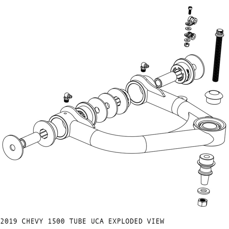 Camburg Engineering CAM-210065 Uniball UCA (1.25 in) for 2019-2024 Chevrolet Silverado 1500 / GMC Sierra 1500