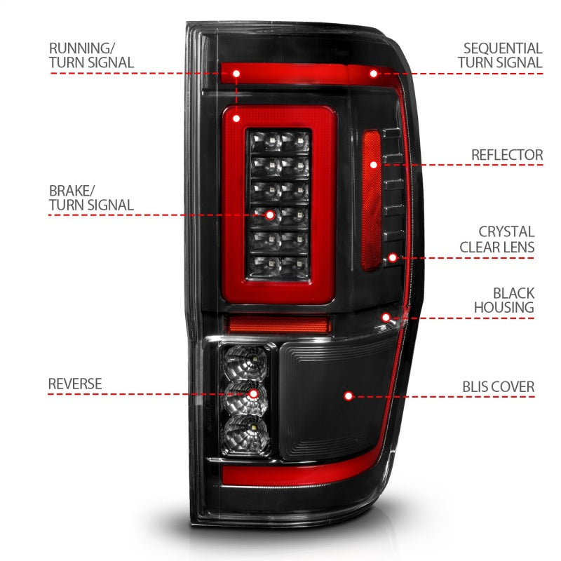 ANZO 2019-2023 Ford Ranger LED Taillights