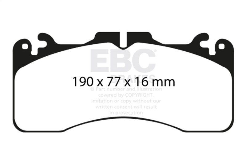 EBC 09+ Lexus LS460 4.6 Sport Redstuff Front Brake Pads DP31867C