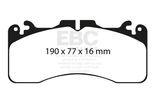 EBC 09+ Lexus LS460 4.6 Sport Yellowstuff Front Brake Pads DP41867R