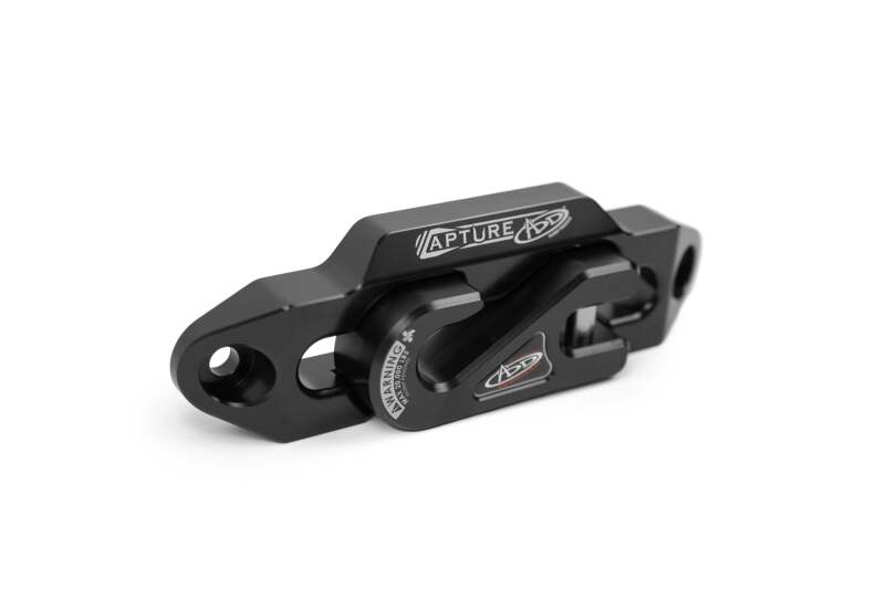 Addictive Desert Designs 1-5/16in Winch Fairlead Plate w/ Recessed Round End Hook - Black