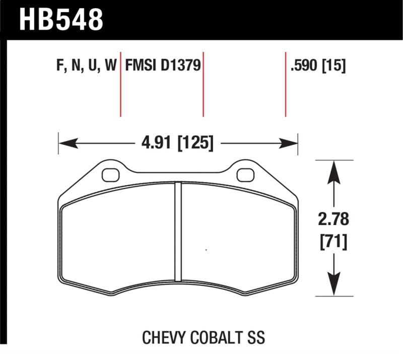 Hawk Performance HB548B.510 HPS 5.0 Street Brake Pads