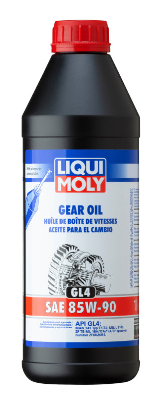LIQUI MOLY 1L Gear Oil (GL4) SAE 85W-90 (20016) - Pack of 6