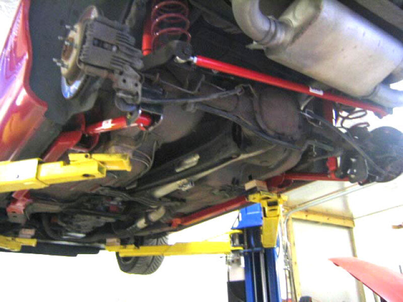 UMI Performance 2021-R Single Adjustable Panhard Bar Red for 1982-2002 GM F-Body