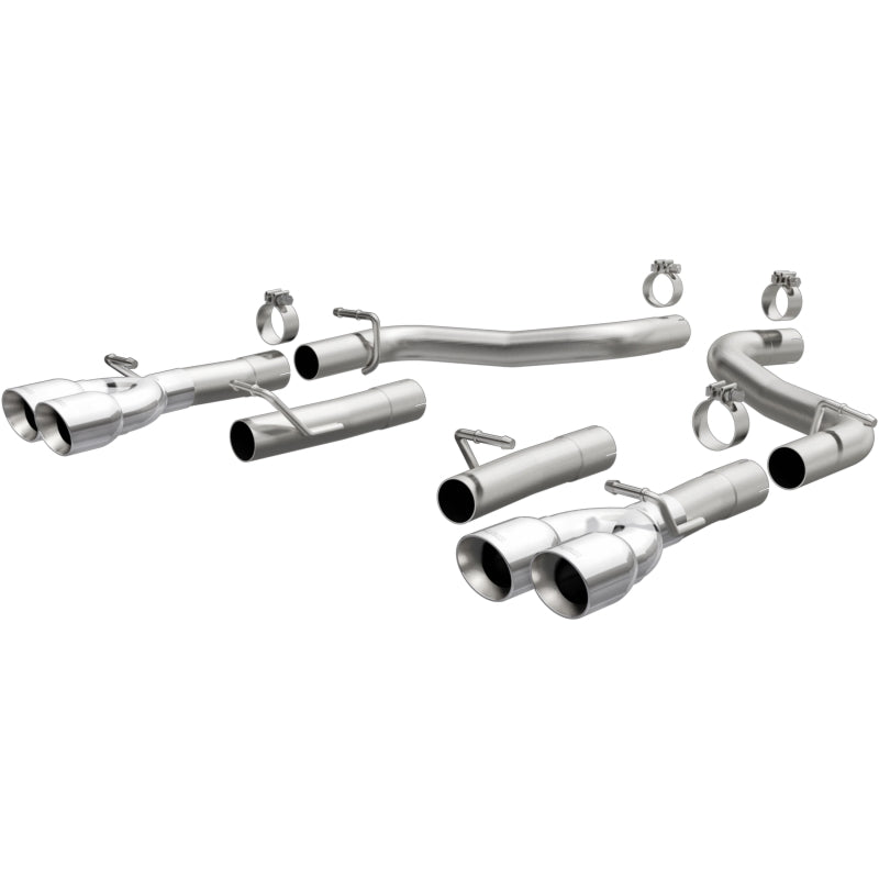 MagnaFlow 19218 Axle-Back, SS, 2.5in, Quad Split Rear 3.5in Tip 2015 Dodge Challenger 3.6L V6 - #19218