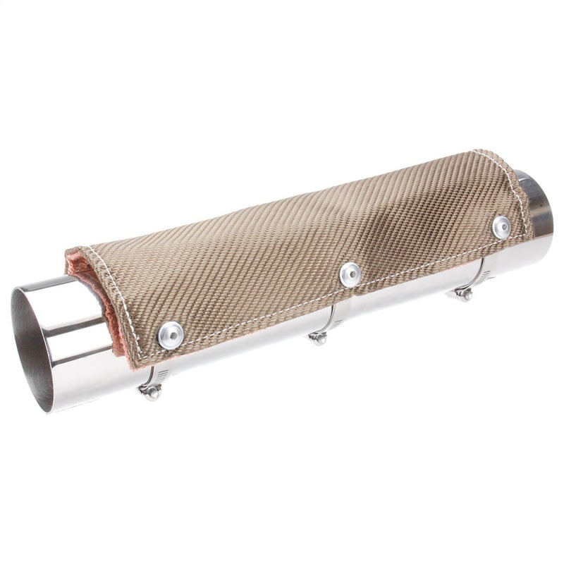 DEI Pipe Shield with Stainless Steel Clamps - 6in x 12in - Titanium