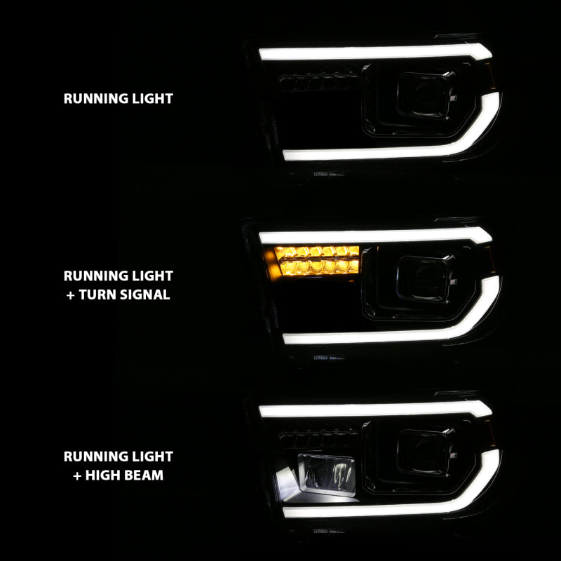ANZO 2008-2017 Toyota Sequoia LED Projector Headlights