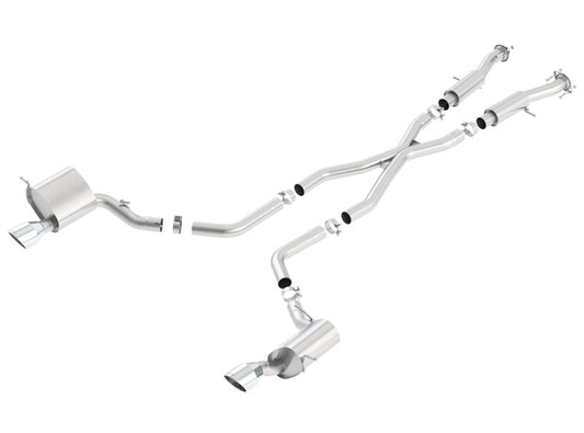 Borla 140633 2015 Jeep Grand Cherokee SRT8 ATAK Dual Round Rolled Exit Catback Exhaust - #140633