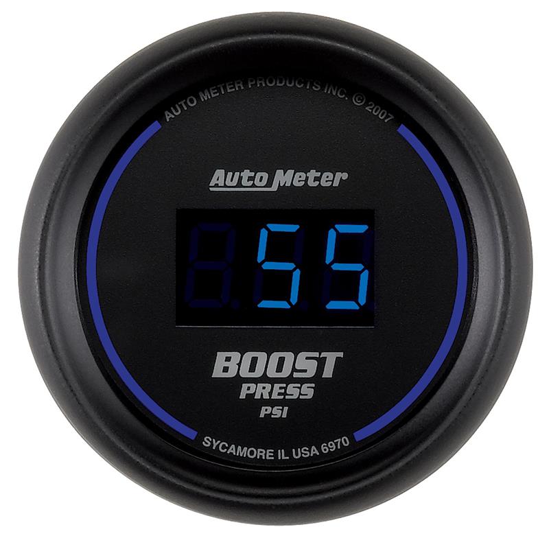 AutoMeter 6970 Cobalt Digital 52mm Digital 5-60 PSI Boost Gauge