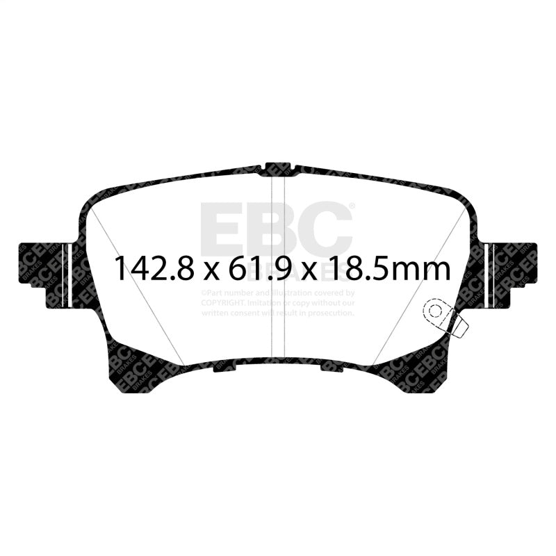 EBC 2019+ Jeep Gladiator 3.6L Extra Duty Rear Brake Pads ED93093