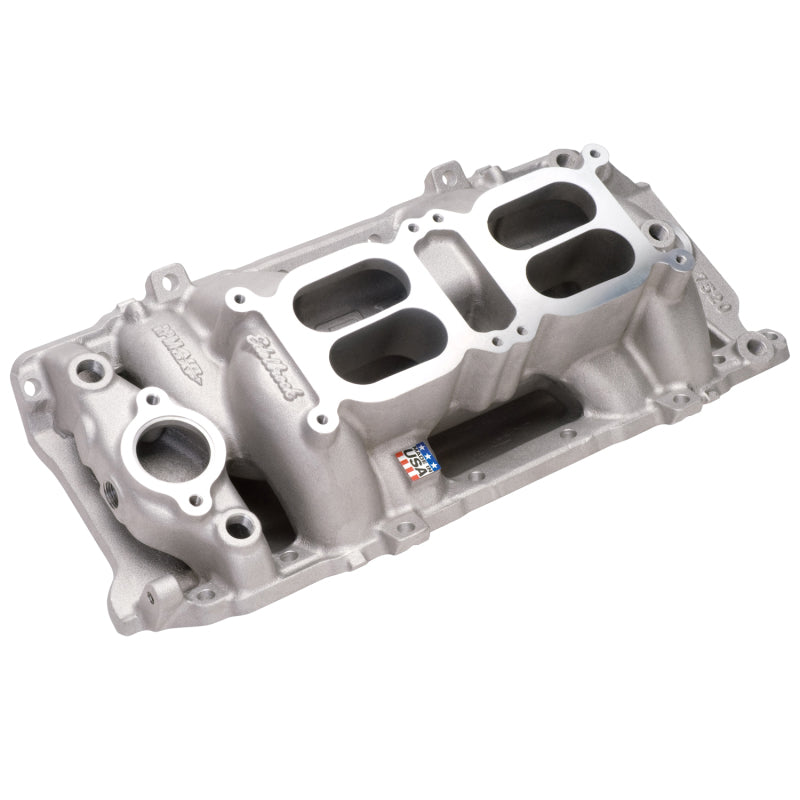 Edelbrock 7520 Manifold Dual Quad RPM Air Gap Big Block Chevrolet Oval Port