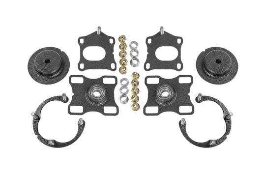 BMR 2011-2014 Ford Mustang / Shelby GT500 Caster Camber Plates - Black Hammertone