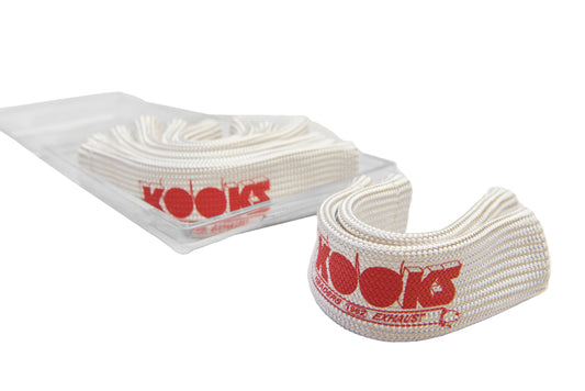 Kooks 750201 Universal Spark Plug Sleeve Set - Natural w/Red Logo (Set of 8)