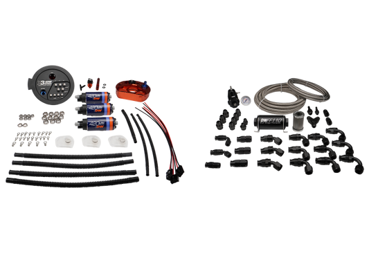 DeatschWerks A90 Supra/G8X BMW M3/M4 X3 Module w/ Triple DW420 Pumps and PTFE Return Plumbing Kit
