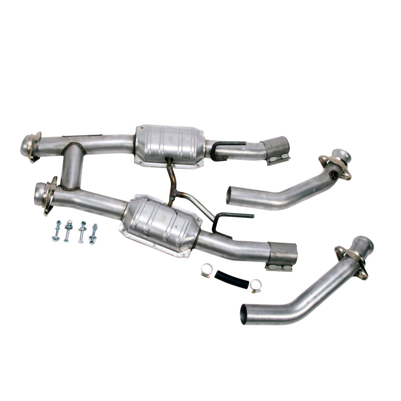 BBK Performance 1521 High Flow H-Pipe with Catalytic Converters (2-1/2 in) for 1986-1993 Ford Mustang 5.0L