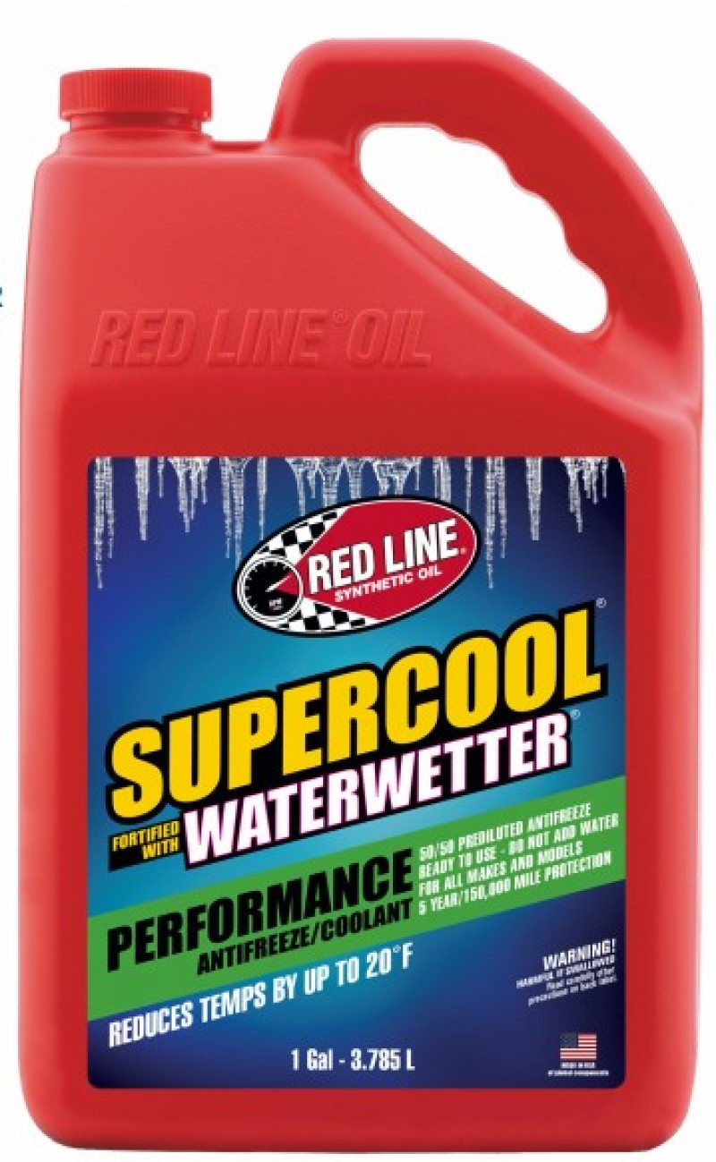 Red Line 81215 Supercool Coolant Performance 50/50 Mix - Gallon (4 Pack)