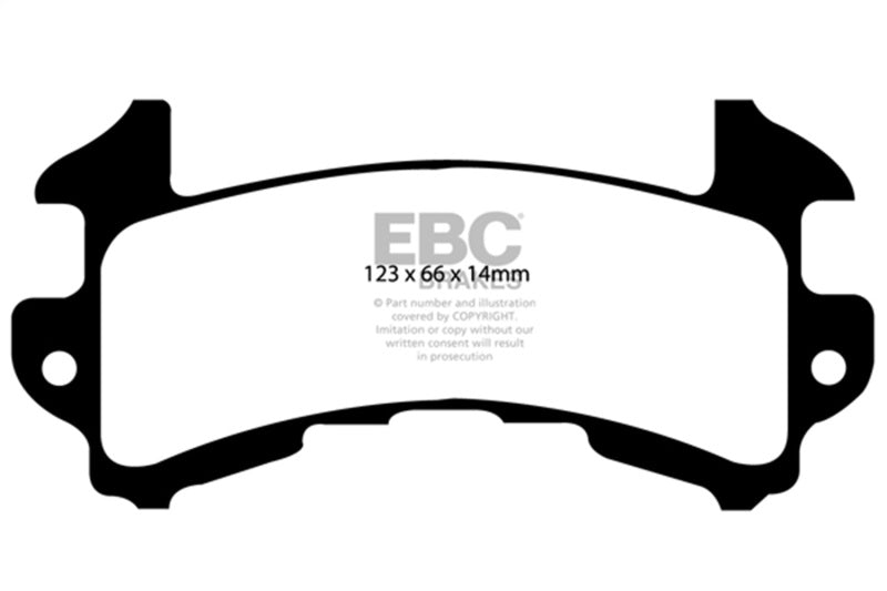 EBC 79-85 Buick Riviera (Fwd) 3.8 Turbo Redstuff Rear Brake Pads DP31146C
