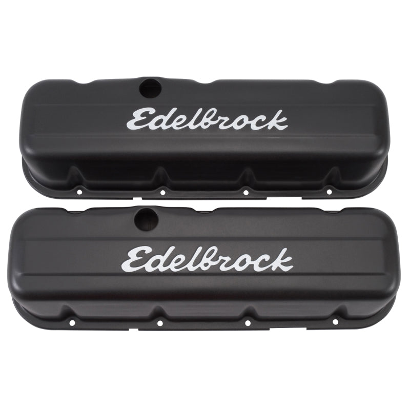 Edelbrock 4683 Valve Cover Signature Series Chevrolet 1965 and Later 396-502 V8 Tall Black