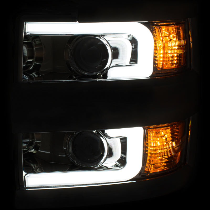 ANZO 2015-2019 Chevrolet Silverado 2500 HD LED Projector Headlights