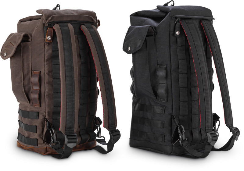 Burly Brand B15-1013D Voyager Sissy Bar Backpack Dark Oak