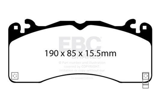 EBC 15-23 Ford Mustang 5.0L (Gen 6) Redstuff Front Brake Pads DP33040C