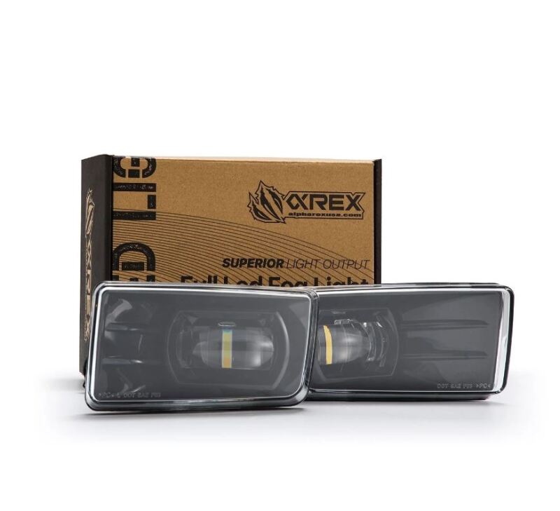 AlphaRex 210008 07-13 Chevrolet Silverado/04-17 Tahoe DoubleTap Dual Color LED Projector Fog Lights - White/Amber