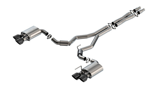 Borla 140964BC 2024 Ford Mustang Dark Horse 5.0L V8 w/Active Exhaust S-Type Cat-Back Exhaust System - BC Tips - #140964BC