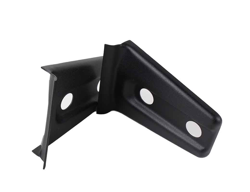 Kentrol 80019 Hood Hinge Overlays Pair for 2007-2018 Jeep Wrangler JK - Textured Black