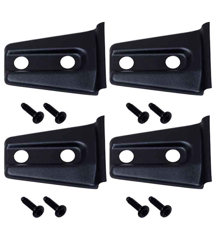 Kentrol 80020 Door Hinge Overlays 4 Piece for 2007-2018 Jeep Wrangler JK 2-Door - Textured Black