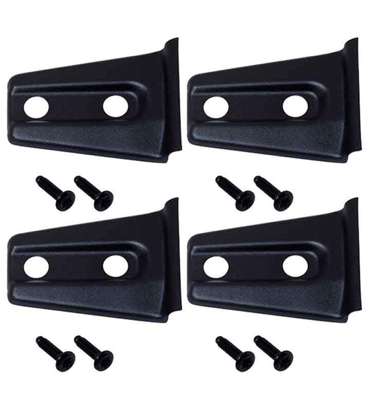 Kentrol 80020 Door Hinge Overlays 4 Piece for 2007-2018 Jeep Wrangler JK 2-Door - Textured Black