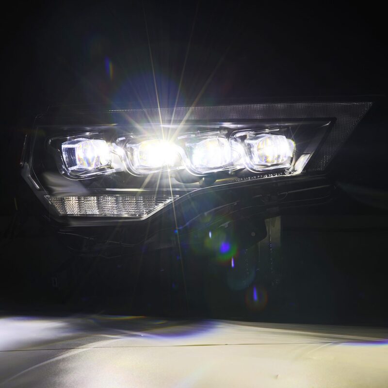 AlphaRex 880808 14-22 Toyota 4Runner (2021 Req. Converter) NOVA LED Projector Headlights Black w/Activation Light & Sequential Signal + Switchback DRL