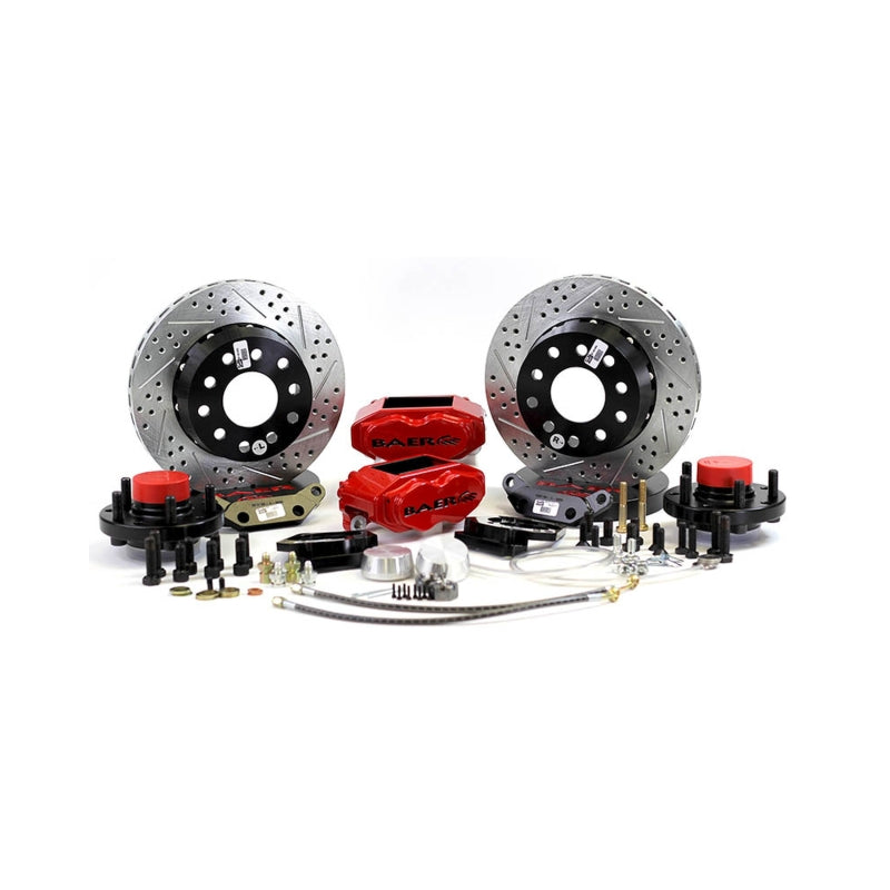 Baer Brakes 64-72 Buick Skylark STD Studs 11in SS4+ Front SDZ Brake Kit - Hugger Orange