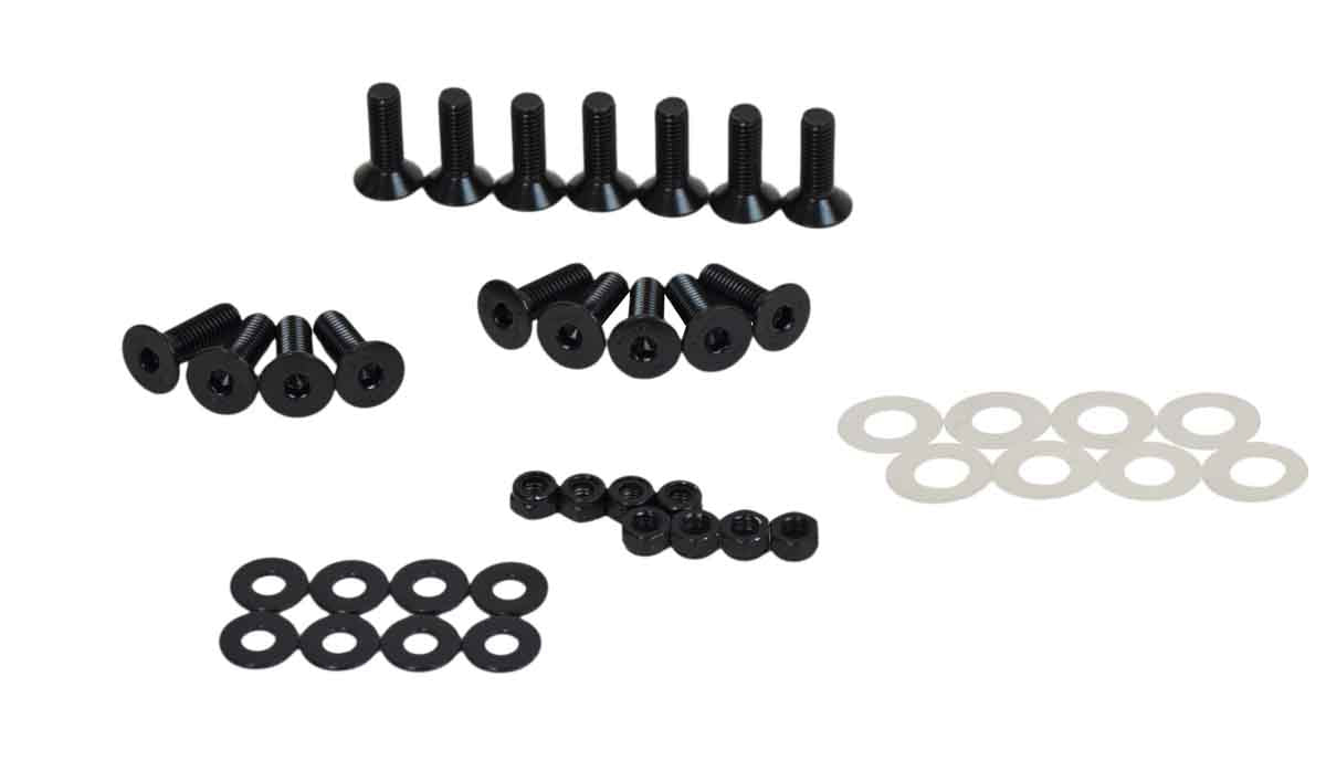 Kentrol 80576 Door Hinge Set 8 Piece for 2007-2018 Jeep Wrangler JKU 4-Door - Textured Black