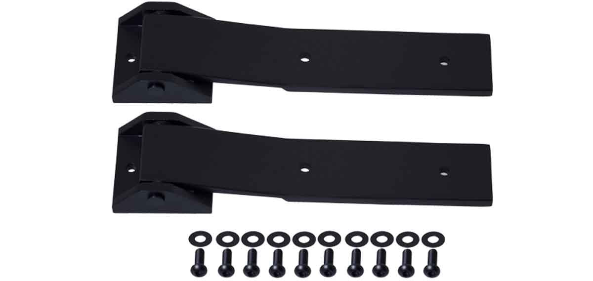 Kentrol 80578 Tailgate Hinge Pair for 2007-2018 Jeep Wrangler JK - Textured Black