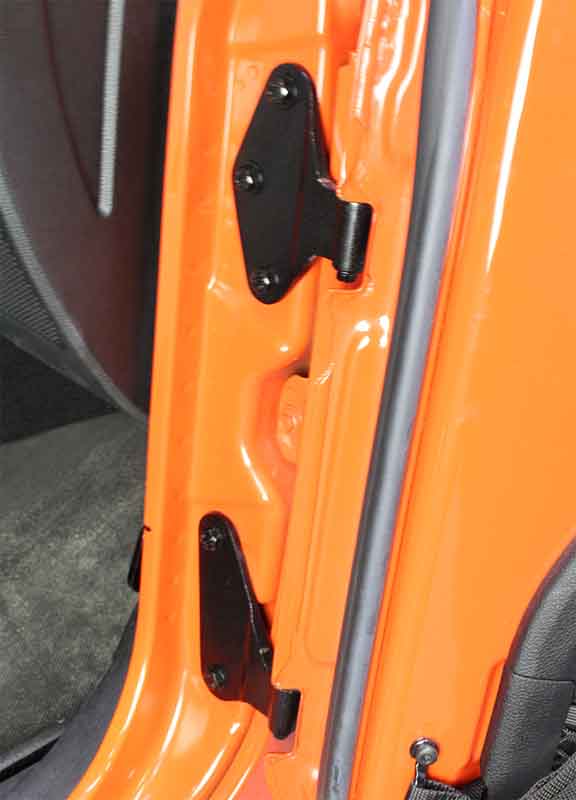 Kentrol 80581 Body Door Hinge Set 8 Piece for 2007-2018 Jeep Wrangler JKU 4-Door - Textured Black