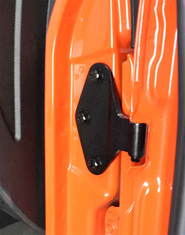Kentrol 80581 Body Door Hinge Set 8 Piece for 2007-2018 Jeep Wrangler JKU 4-Door - Textured Black