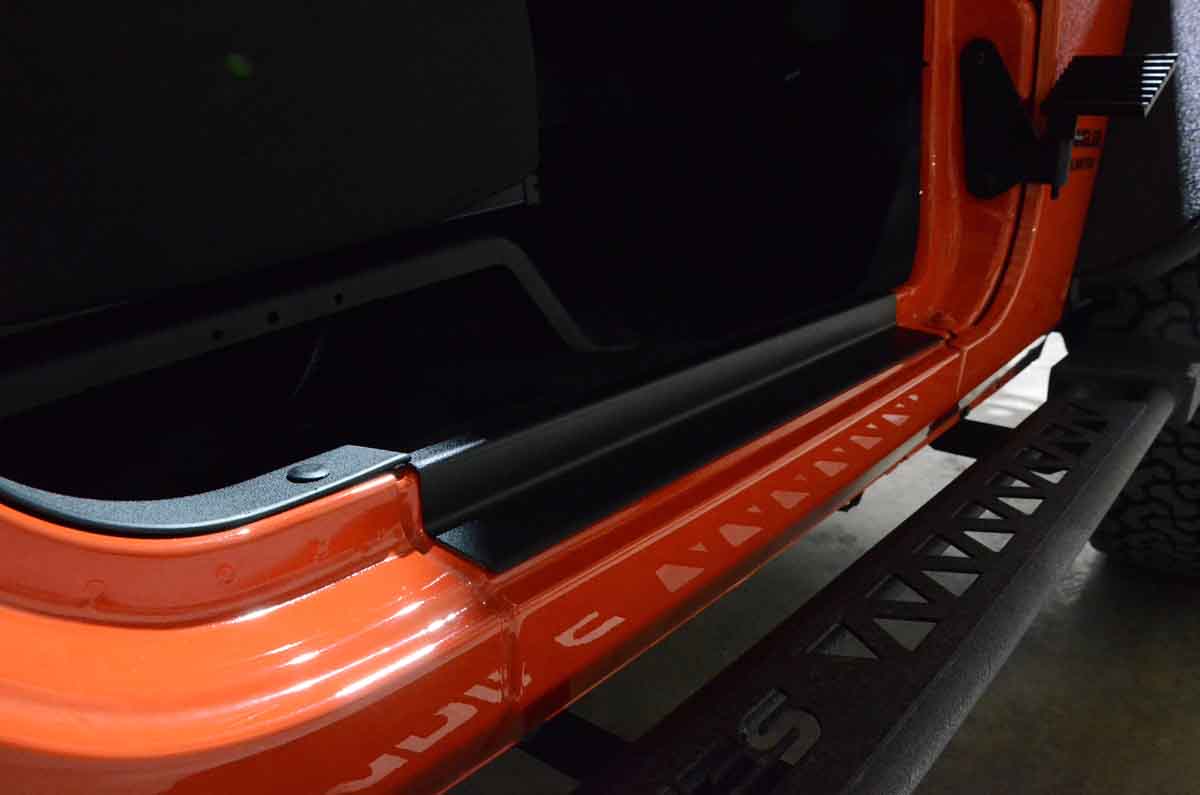 Kentrol 80584 Entry Guards Pair for 2007-2018 Jeep Wrangler JK 2-Door - Textured Black