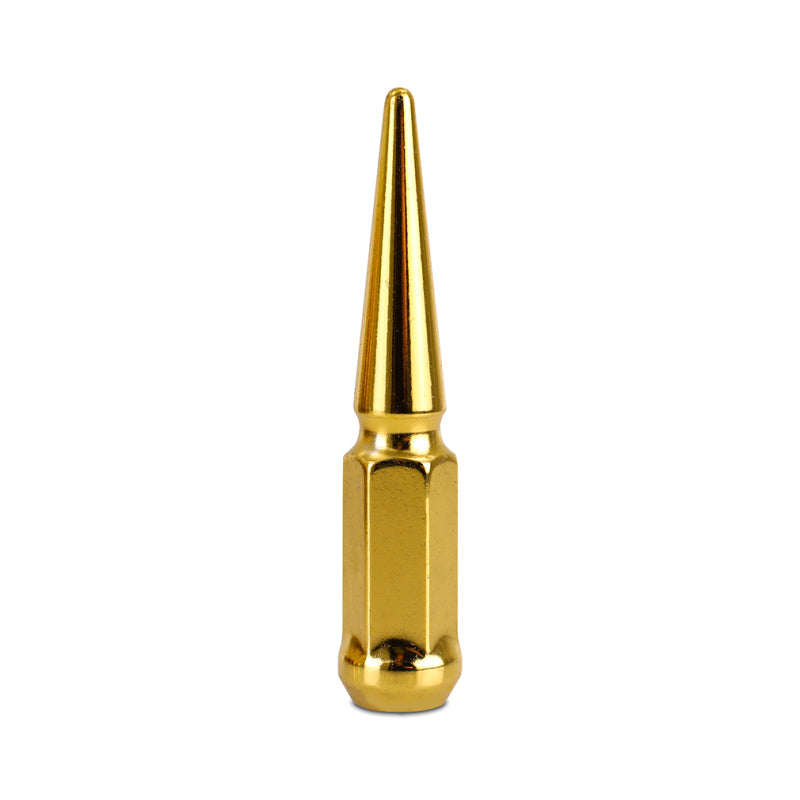 Mishimoto Mishimoto Steel Spiked Lug Nuts M14 x 1.5 24pc Set Gold - #MMLG-SP1415-24GD