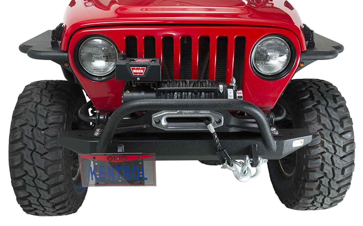 Kentrol 80706 Shackle Mounted License Plate Bracket - Textured Black