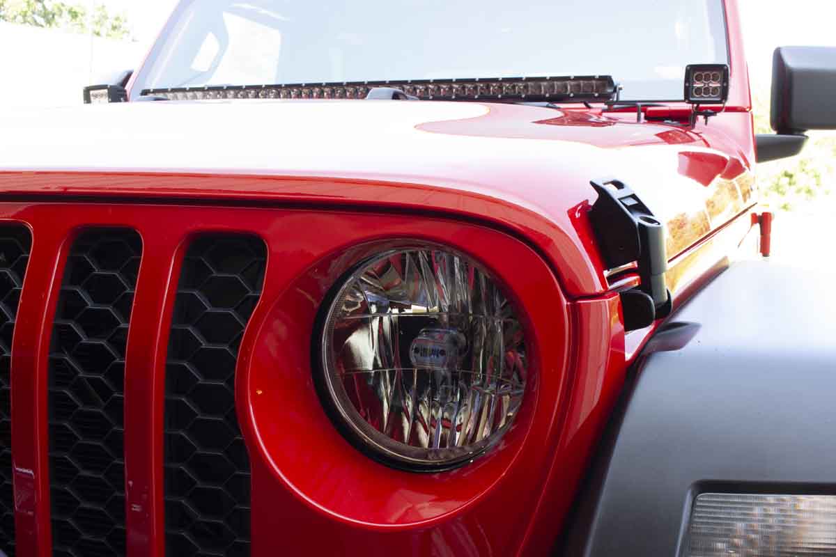 Kentrol 80715 Mechanical Hood Catch Kit for 2018-2026 Jeep Wrangler JL Gladiator - Textured Black