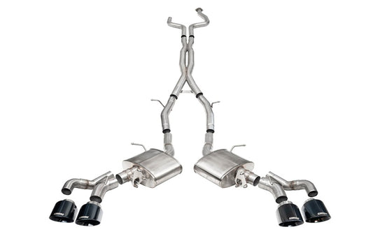 Corsa 2022-2025 Cadillac CT5-V Blackwing 3in. Cat-Back w/ Act. Exh. Dbl. X-Pipe Twin 4.5in. Tips