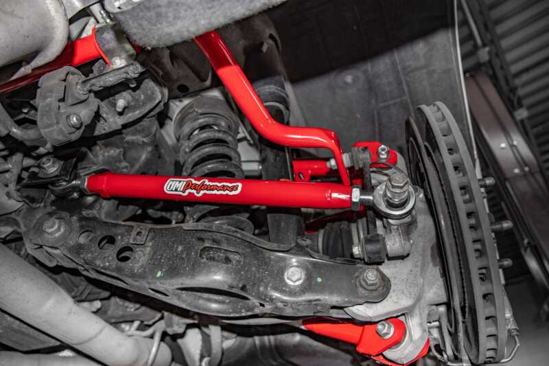 UMI Performance 2545-R Alignment Toe Arm Red for 2016-2024 Chevrolet Camaro