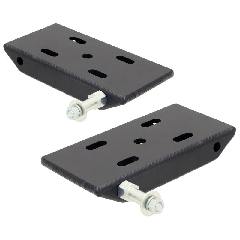 RockJock Heavy Duty Spring Plates with Sway Bar Mounts (2in Wide Springs)