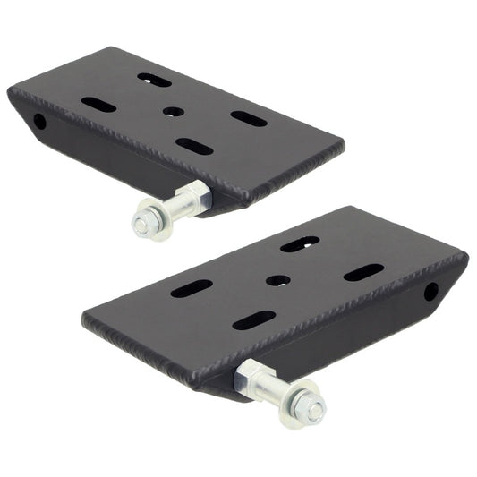 RockJock Heavy Duty Spring Plates with Sway Bar Mounts (2in Wide Springs)