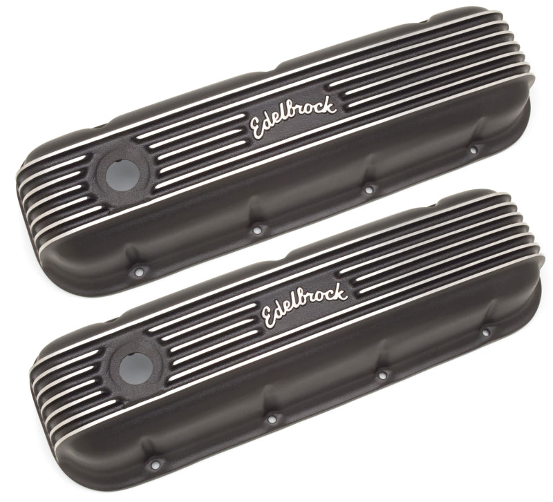 Edelbrock 41853 Valve Cover Classic Series Chevrolet 1965 and Later 396-502 V8 Black