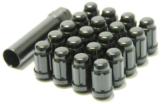 Wheel Mate 41885B Muteki Closed End Lug Nuts Deep Black M12x1.25