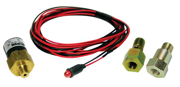 BD Diesel Low Fuel Pressure Alarm Kit Red LED - 1998-2007 Dodge 24-valve 1081130