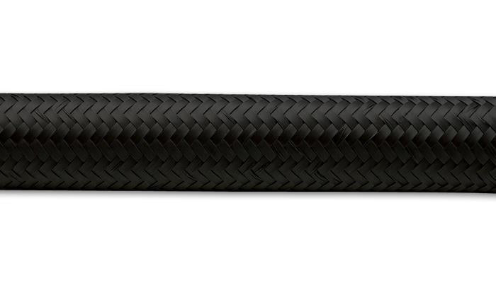Vibrant -12 AN Black Nylon Braided Flex Hose (2 foot roll)