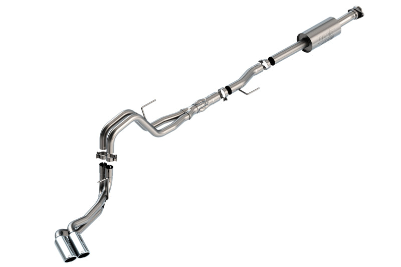 Borla 140875 F-150 2021 5.0L 4dr CC SB EC STB Lariat/KR/Platinum/LTD 3/2.25 DSE Cat-Back ATAK CHR Tips - #140875