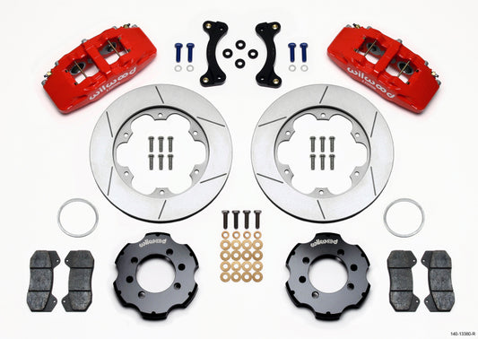 Wilwood Dynapro 6 Front Hat Kit 11.00in GT Rotor Red 95-05 Miata - #140-13380-R